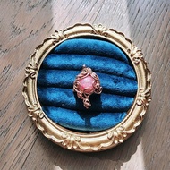 【曲水辰手創】櫻花雨薔薇輝石金屬線編織戒指