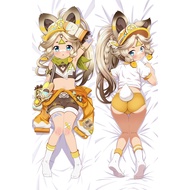 Dakimakura Furry Anime Genshin Impact Kachina Double-Sided Print Pillowcase Life-Size Body Pillow Co