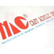 Akrilik Cast / Acrylic lembaran bening 122x244cm tebal 8mm merk MC