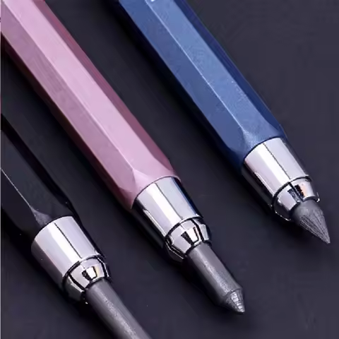 5.6mm Mechanical Pencil 2B/4B/6B/8B Pencil Refill Drawing Writing Tool Movable Pencil Metal Sketch C