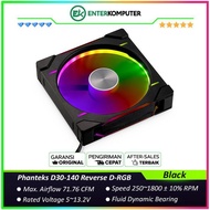 Phanteks D30-140 Reverse Black Premium D-RGB Performance Fan - Single Pack