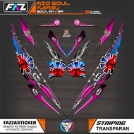 STRIPING MIO SOUL OLD MFX6/SOUL Z CARBON/STICKER SOUL OLD MX/STICKER SOUL CARBON STICKER SOUL 115
