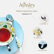 ชุดช้อนขนมหวานสแตนเลสส้อมสไตล์ตะวันตก Aynsley Dogwood UK ช้อนกาแฟกวนที่ละเอียดอ่อน