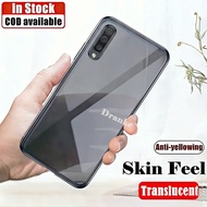 For Samsung Galaxy A90 5G 6.7 inch SM-A908B A908N A9080 Silky Smooth Soft Smoky Black Translucent Si