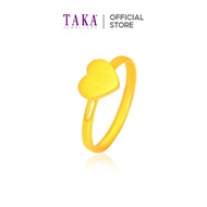 TAKA Jewellery 916 Gold Ring Heart-shaped