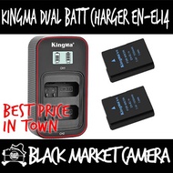 [BMC] KingMa EN-EL14 Dual Battery/Charger BM058ENEL14-2BM (Nikon D5600 D5500 D5200 D3500 D3400 P7800) *Free 2X Card/Case