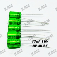Capacitor (Capacitor) 47uf16v 47uf25v 47uf 25v Nichicon BP MUSE green No Terminal