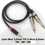 EXCLUSIVE JUAN - Jack Mini Stereo To Dual Akai Mono Kabel Canare