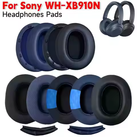Ear Pads Cushion For SONY WH-XB910N Headphones replacement headband leather ear covers earmuffs wh x