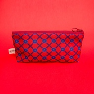 【萬用拉鍊袋_中】文具袋_台灣麻將筒索格_討喜紅藍