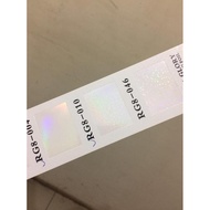 TRANSPARENT HOLOGRAM FOIL PAPER 1/2 Roll / Hot Stamping Foil / Poly