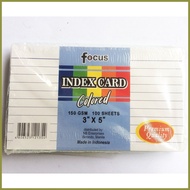 ✆ ✧ ✌ Index Card (Colored) Focus  1/2 (5"x 8") , 1/4 (4"x 6"), 1/8 (3" x 5")