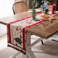 Table Runner Christmas Red Snowman Table Runners Cloth 4 6 8 Seater for Center Table Dining Table Ho