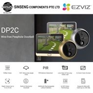 EZVIZ DP2C 4600mAh Lithium Battery Wire-Free Wireless Peephole Doorbell Camera 4.3” inch Color Scree