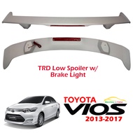 Toyota Vios 2013-2017 TRD Low Trunk Spoiler w/ Brake Light