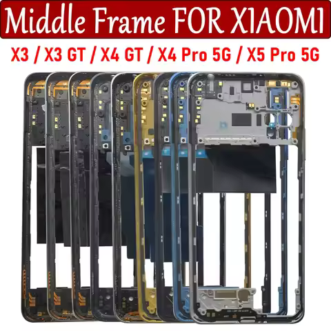NEW Middle Frame Holder Housing Replacement Repair Parts With Volume Button For Xiaomi Poco X3 GT X4