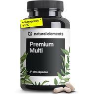 Multivitamin dan mineral - 25 bahan penting - Vitamin A, B, C, D3, E, K, zink, magnesium, coenzyme Q