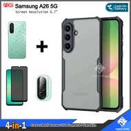 Paket 4in1 Case Samsung A26 5G Free Screen Protector Free Camera Lens Protector and Garskin