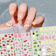 [CODE168] Cute fruit nail sticker sheet