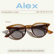 Thetnp.glasses | 🏕ALEX (autoblueblock uv400) แว่นกรองแสงวินเทจทรงหยดน้ำ ใส่เข้าง่ายกับทุกรูปหนา ขนาดเล็กพอดีหน้า