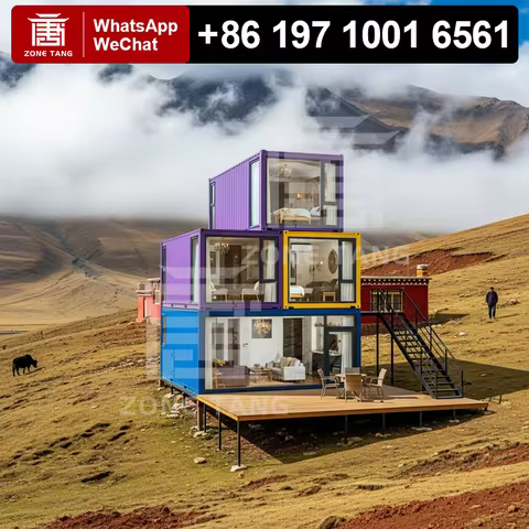 Folding Premade Houses Temperature Resistant Flat Pack House Pre Fabricated Homes Compact Developer 