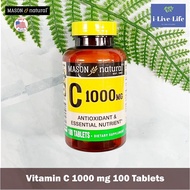 วิตามินซี Vitamin C 1000 mg 100 Tablets - Mason Natural