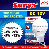 CAHAYA SURYA Battery Bulb Lamp DC 12V Clear SDC 3W 5W 9W 12W - 3 5 9 12 Watt 6500K White Light