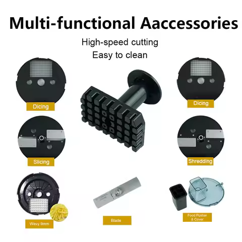 K8600 Multifunctional Vegetable Slicer Machine Original Full Size Accessories Slicing Shredding Dici