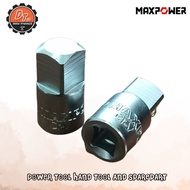 Maxpower Adapter 1/2F x 3/4M sock Wrench Adapter 3/4F x 1/2 M 1/2FX3/8M