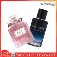 Best Seller Couple Set Miss Dior Blooming Bouquet EDT & Sauvage EDP 100ML Perfume Gift