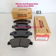 Front BRAKE PAD JAZZ NEW RS GE8 GK5 BRAKE PAD JAZZ RS NEW GE8 GK5