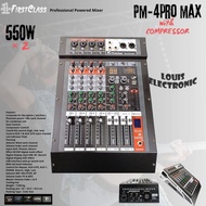 Power Mixer FIRSTCLASS 4 Channel With Compressor PM 4PRO MAX 550 Watt