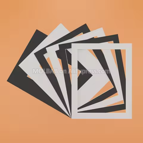 White/Black 20X16 inch Photo Mats Paperboard A3A4/16X12 Opening Mounts Textured Surface For Picture 