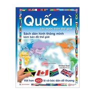 Book - National flags of countries around the world - Smart sticker book with world map - Tan Viet