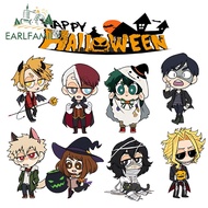 EARLFAMILY 13cm × 7.4cm Halloween Midoriya Izuku Hero Anime Car Stickers Personal Funny Graphics Dec