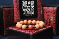 尼泊爾鳳眼菩提子手珠 14mm 柿子紅南紅瑪瑙 佛珠念珠 菩提子