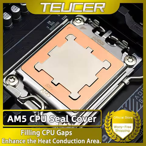 TEUCER AM5 CPU Copper Armor Contact Frame AM5 Full Fixed Non-Marking Mounter for for AMD 7950X 7700X