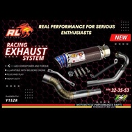 REDLEO RED LEO RACING EXHAUST PIPE EKZOS PAIP OPEN Y15 Y15ZR V1 V2 32MM 35MM 38MM
