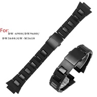 High quality adaptation 16mm Wristband High Quality Bracelet Plastic Watchband For Casio G-shock DW-6900/DW9600/DW5600/GW-M5610 Men Watch Strap Parts