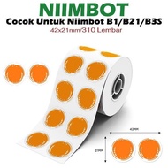 New Round Label Transparent Niimbot B1/B21Pro/B3S - Color Printing Label Stickers