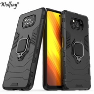 XIAOMI POCO X3 NFC CASE ARMOR ROBOT IRING STANDING CASE