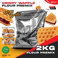 Crispy Waffle Premix Powder Flour 2kg Cake Dessert Baking Waffle Premix Flour Mix