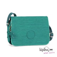 Kipling 藍綠色素面側背包