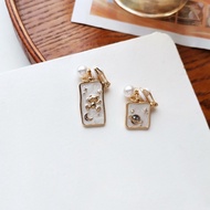 ѕɢ ѕᴇʟʟᴇʀ | ᴇѕѕᴇɴᴛɪᴀʟs - S925 Korean Earring Asymmetric Earring Cute Earring Teddy Bear Earring Astr