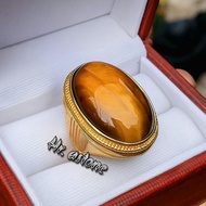 LUXURY TIGER EYE BIG SIZE STONE RING
