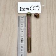 Length 15cm Bolt + YELLOW NUT (COMPLETE according to PHOTO) key 12 key 14 key 17 (length 15 cm) (len