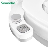 SAMODRA Non-Electric Bidet - Self Cleaning Dual Nozzle (Frontal and Rear Wash) Fresh Water Bidet Toilet Seat Attachment with Independent Adjustable Water Pressure Button