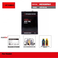 MZ320961 Mitsubishi Motors ATF PA auto transmission fluid (4 liter) for Triton VGT KL1T, KL3T
