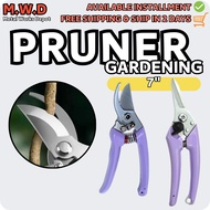 7" Garden Pruning Shears Long and Curved Efficient Pruning Tool for Trees & Plants