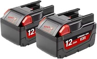 28V 12.0Ah Replacement Li-Ion Battery Compatible With Milwaukee M28 28V M28 48-11-2830 0730-20 Tool 